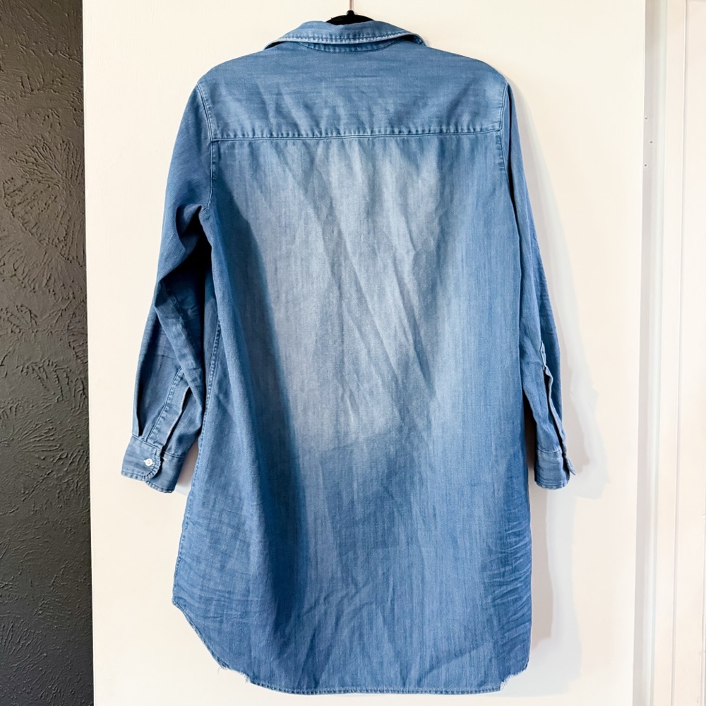 Frank & Eileen Mary Classic Shirtdress Famous Denim Vintage Stonewashed Indigo - Picture 7 of 11
